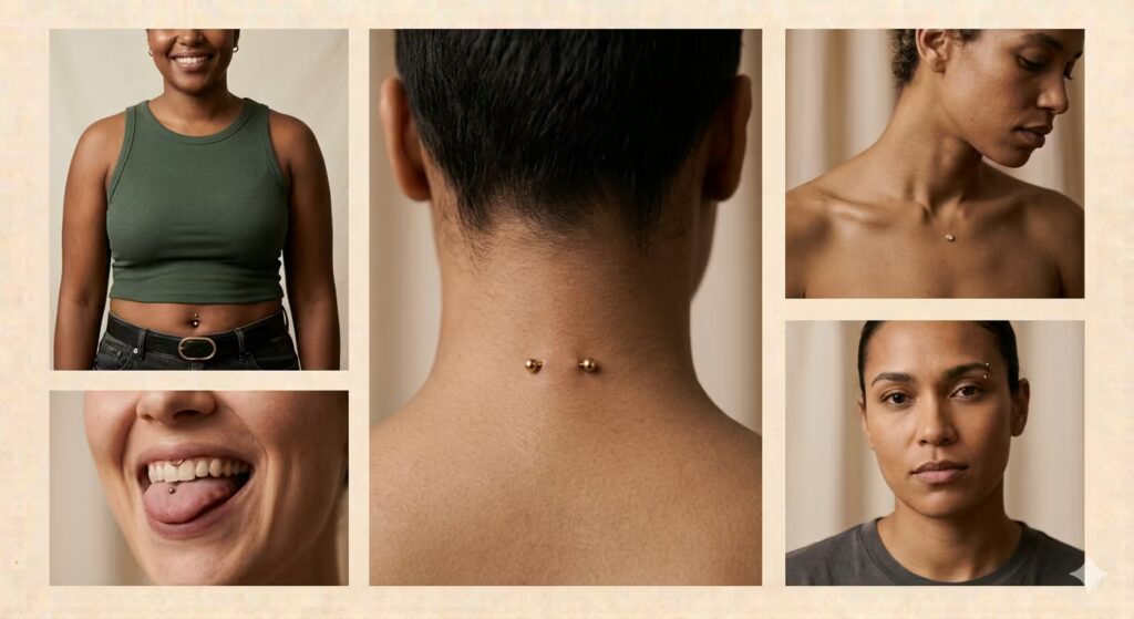 Body piercing variety