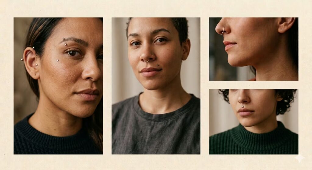 Facial piercings overview