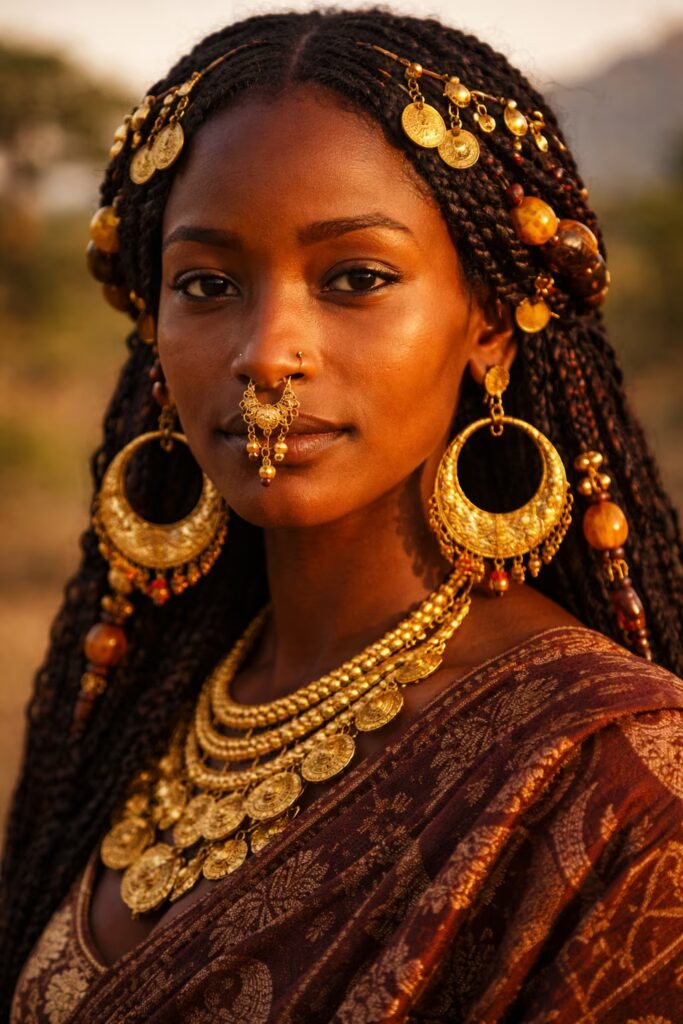 African septum and nose piercing traditions
