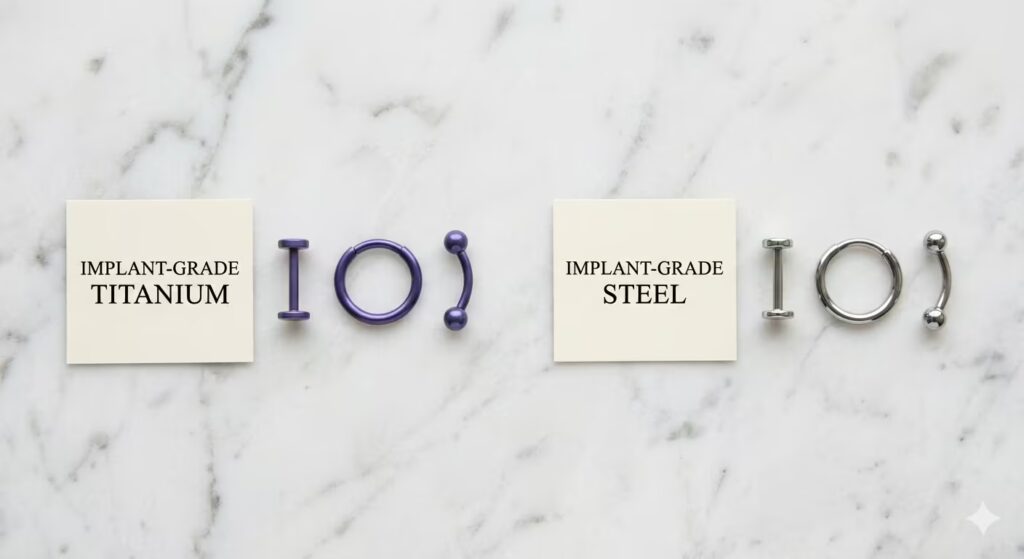 Implant-Grade Titanium vs. Surgical Steel Which Is Better for Piercings