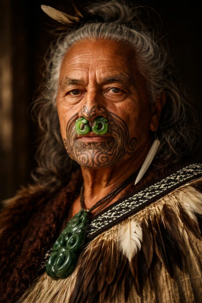 Māori facial adornment