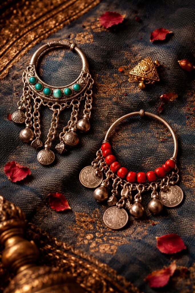 Middle Eastern nose jewelry