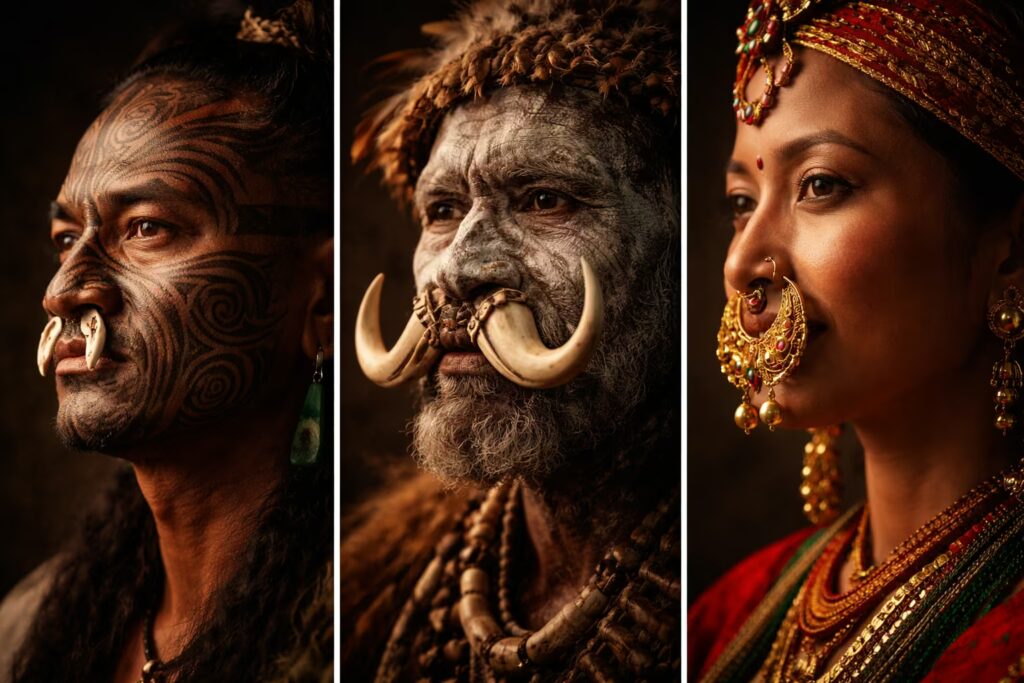 Tribal Septum Piercings Symbols and Rituals Worldwide