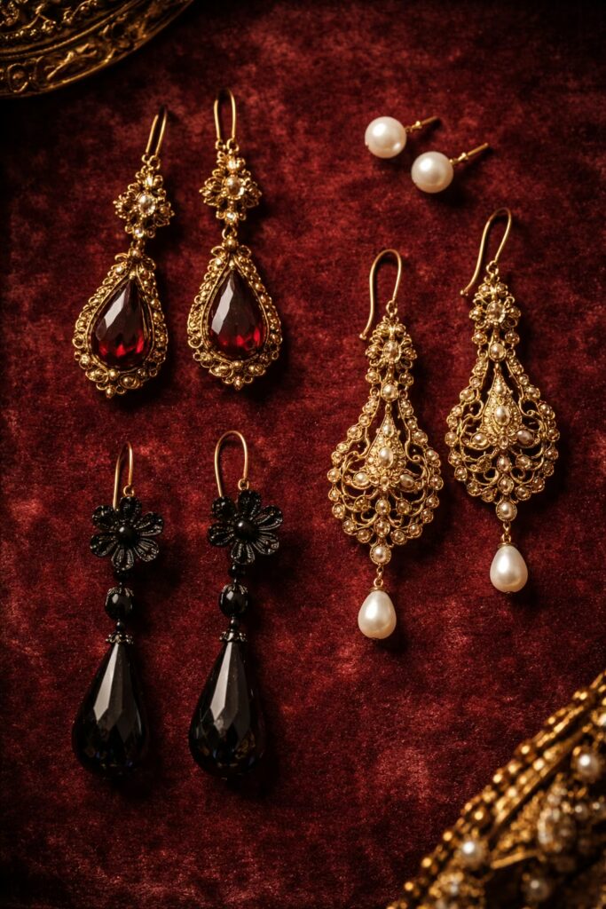 Victorian ear jewellery