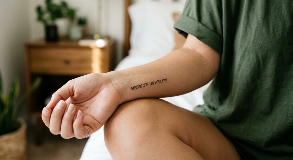 A Point in Time_ Coordinate Script sister Tattoo