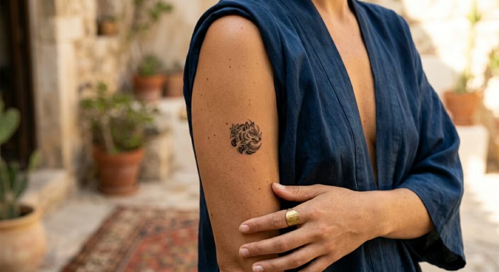 Spirit Wolf Japanese Fusion Boho Sleeve Tattoos