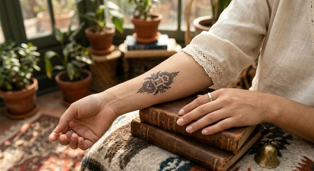 Tarot & Divination Mehndi Boho Sleeve Tattoos