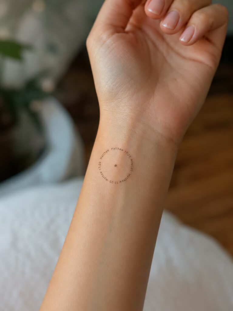 The Mustard Seed Christian Wrist Tattoo