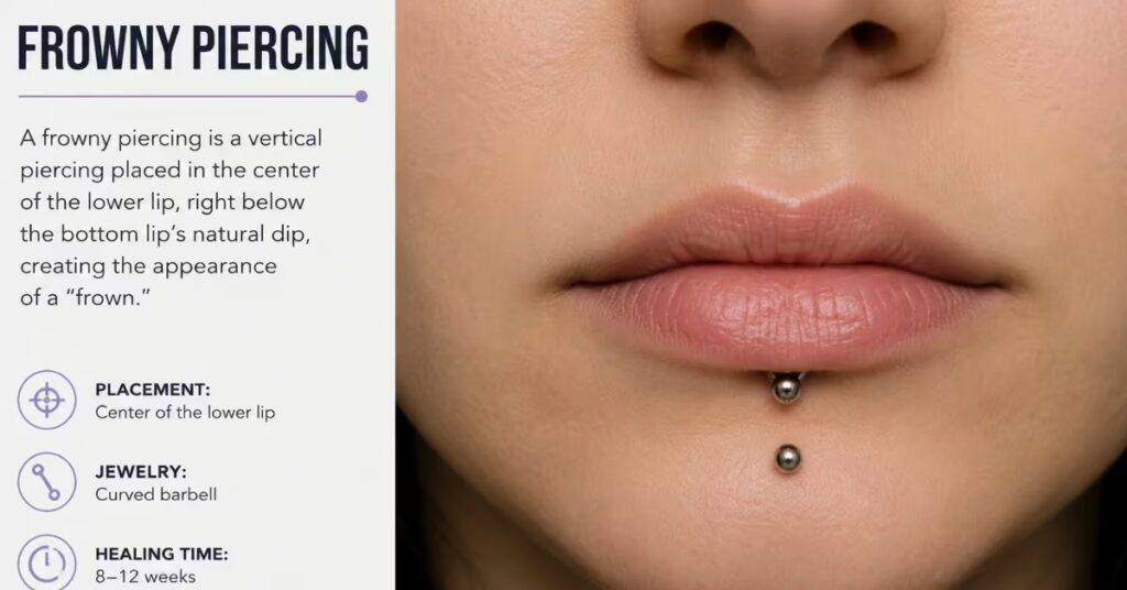 What a Frowny Piercing Is