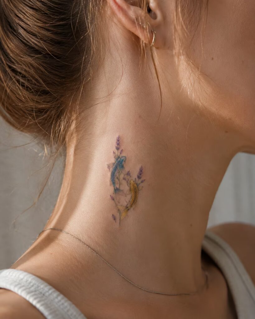 Blue and Gold Lavender Koi