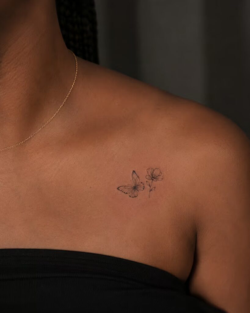 Collarbone Blossom Butterfly