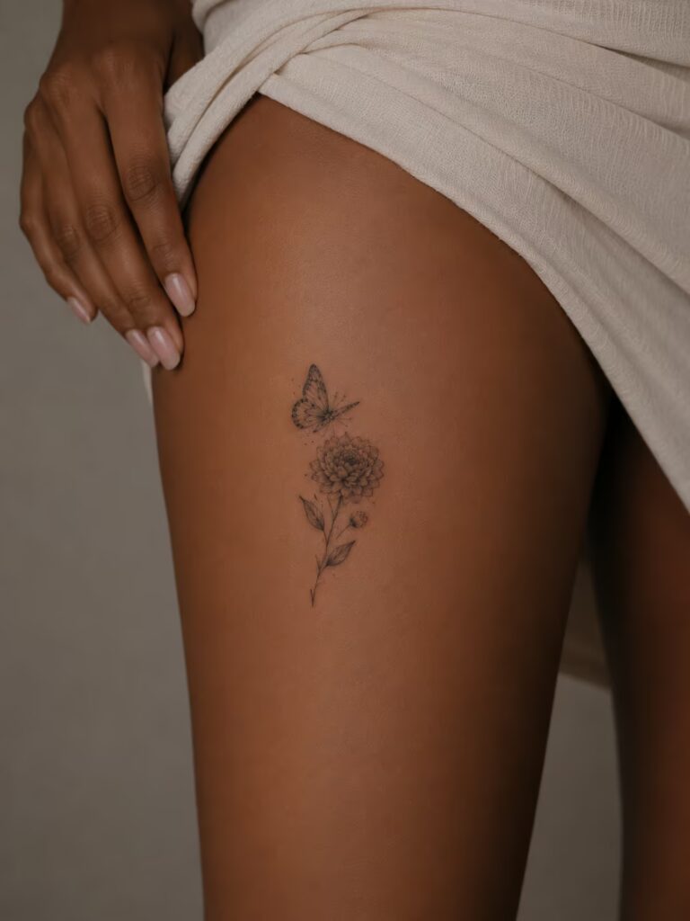 Dahlia Thigh Butterfly
