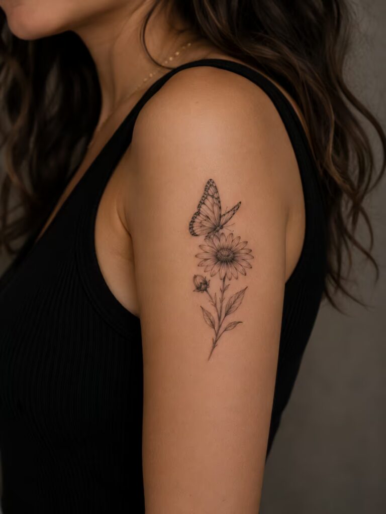 Daisy Upper Arm Butterfly