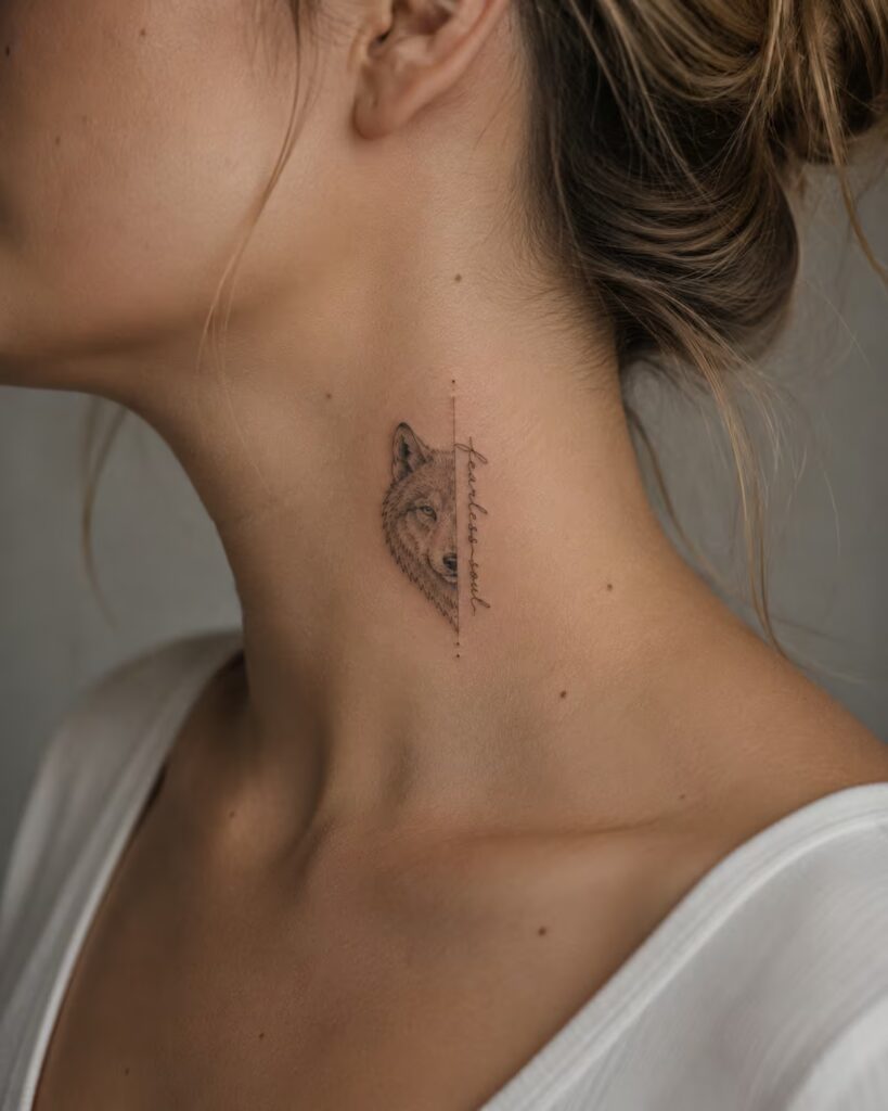 Fearless Soul Fierce Wolf tattoo