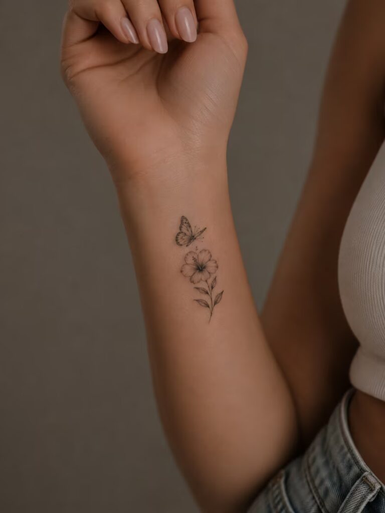Hibiscus Wrist Butterfly