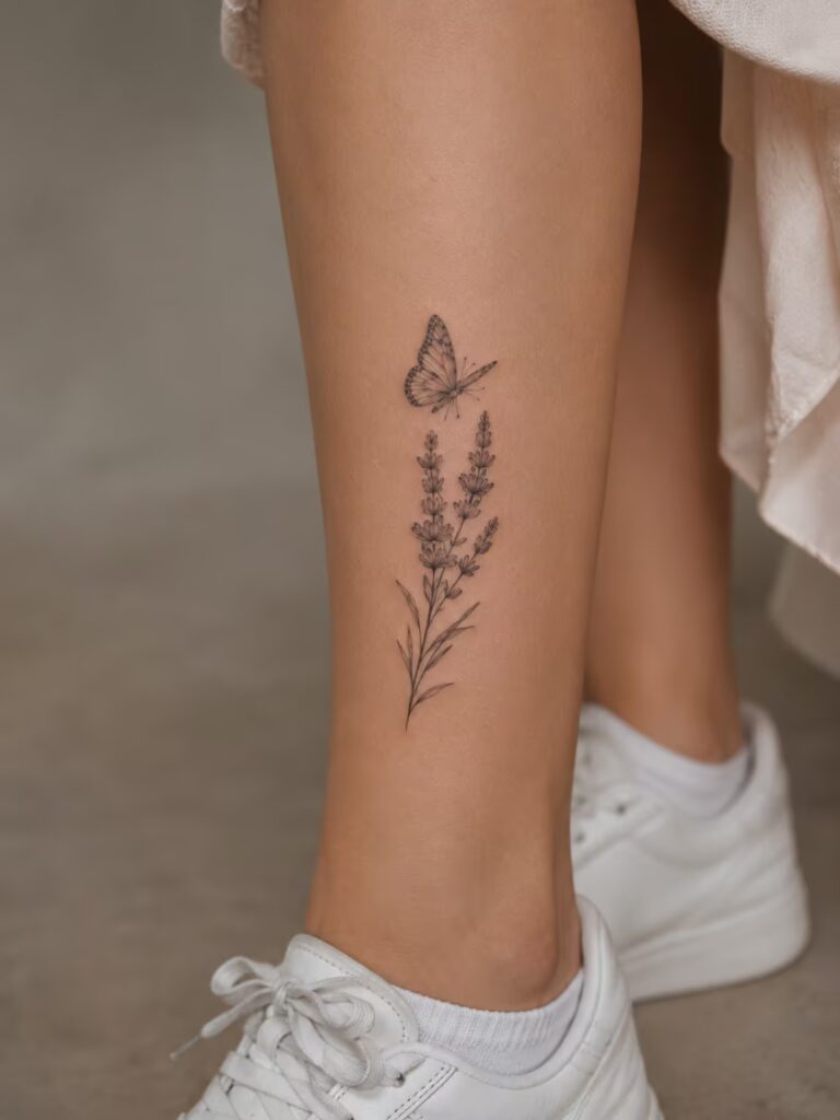 Lavender Ankle Butterfly