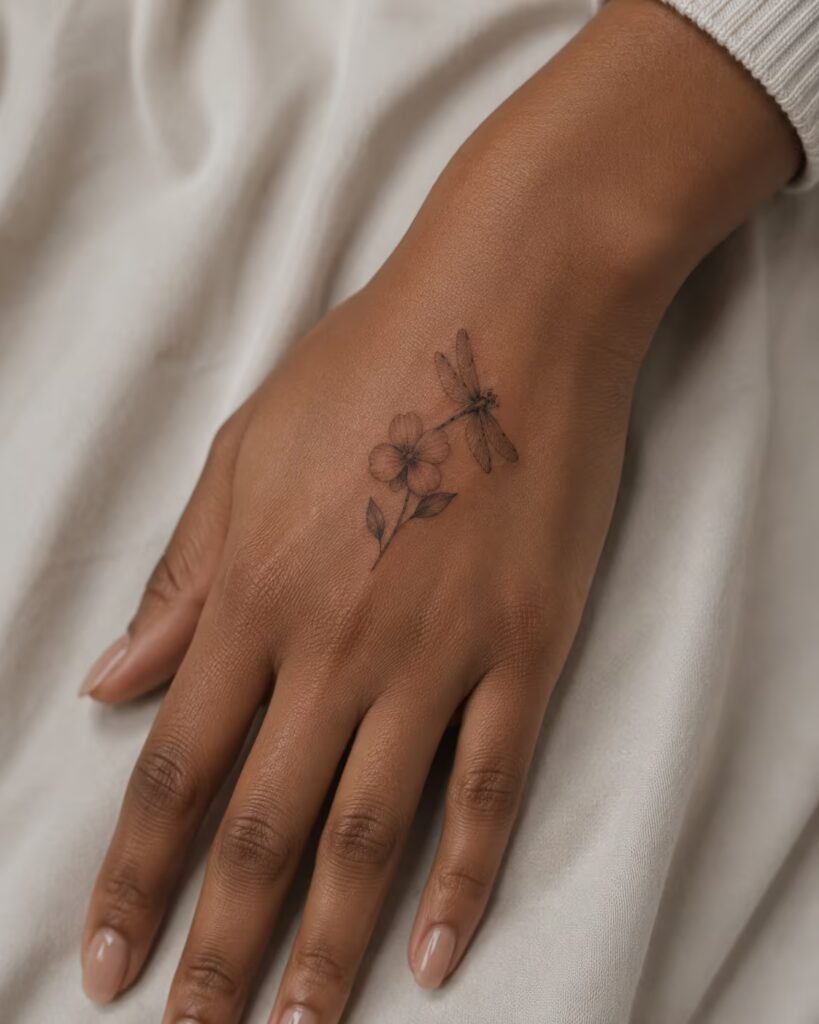 Daisy and Dragonfly Hand Piece