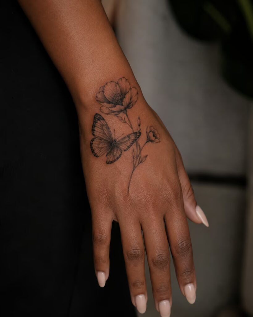 Poppy Hand Butterfly